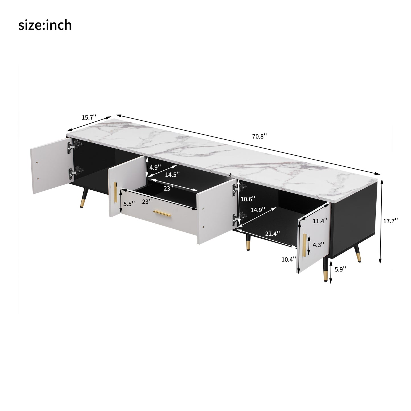 Sonoma Modern Velvet TV Stand