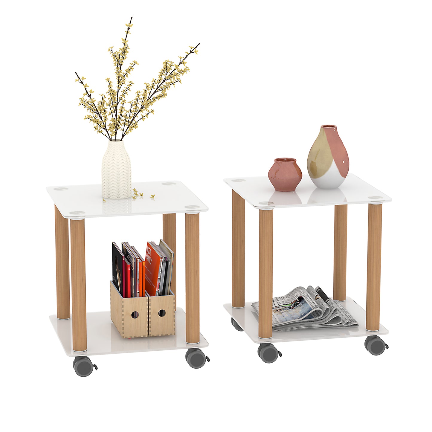 Jiron Modern Oak Side Table