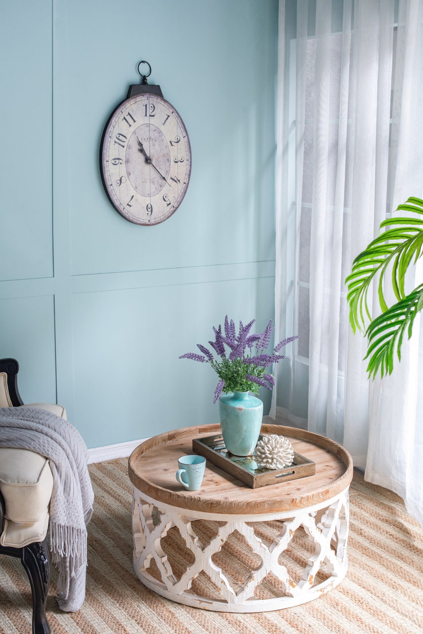 Amity Traditional Oval Wall Clock