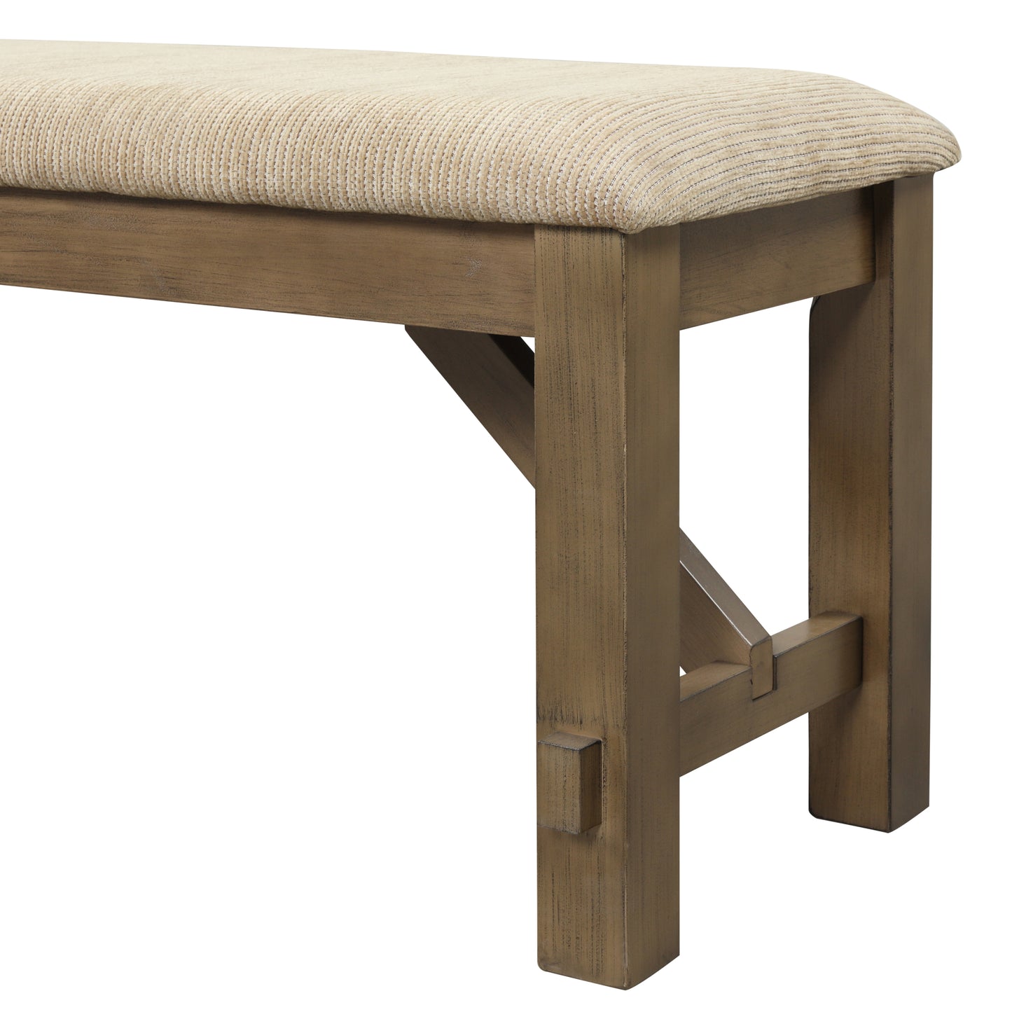 Ghivi Contemporary Wood Dining Bench