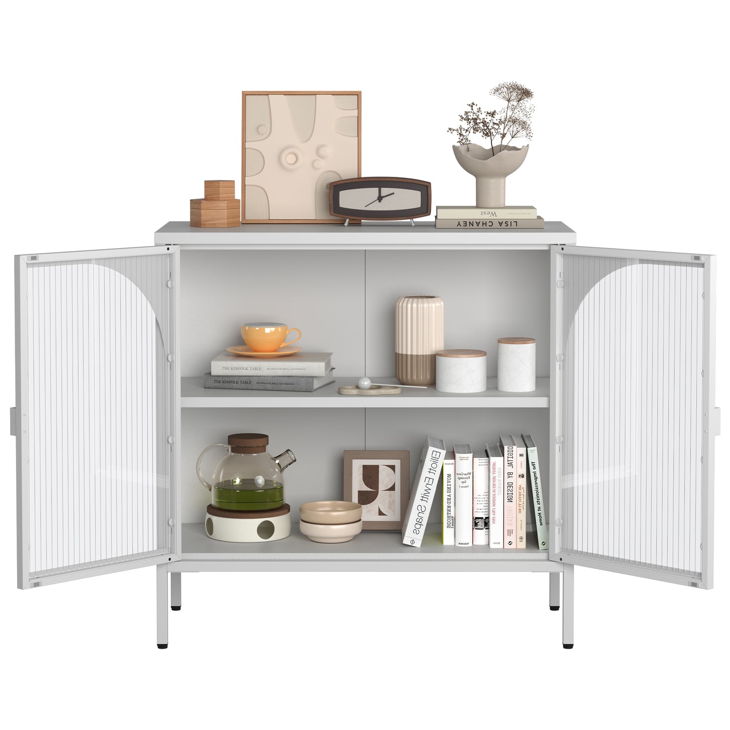 Sonoma Modern Accent Glass Storage Cabinet