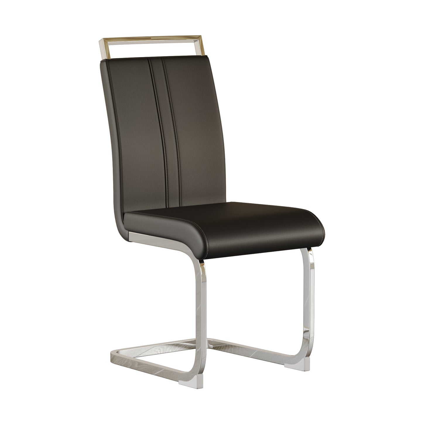 Lula Modern C-shaped PU Leather Chairs