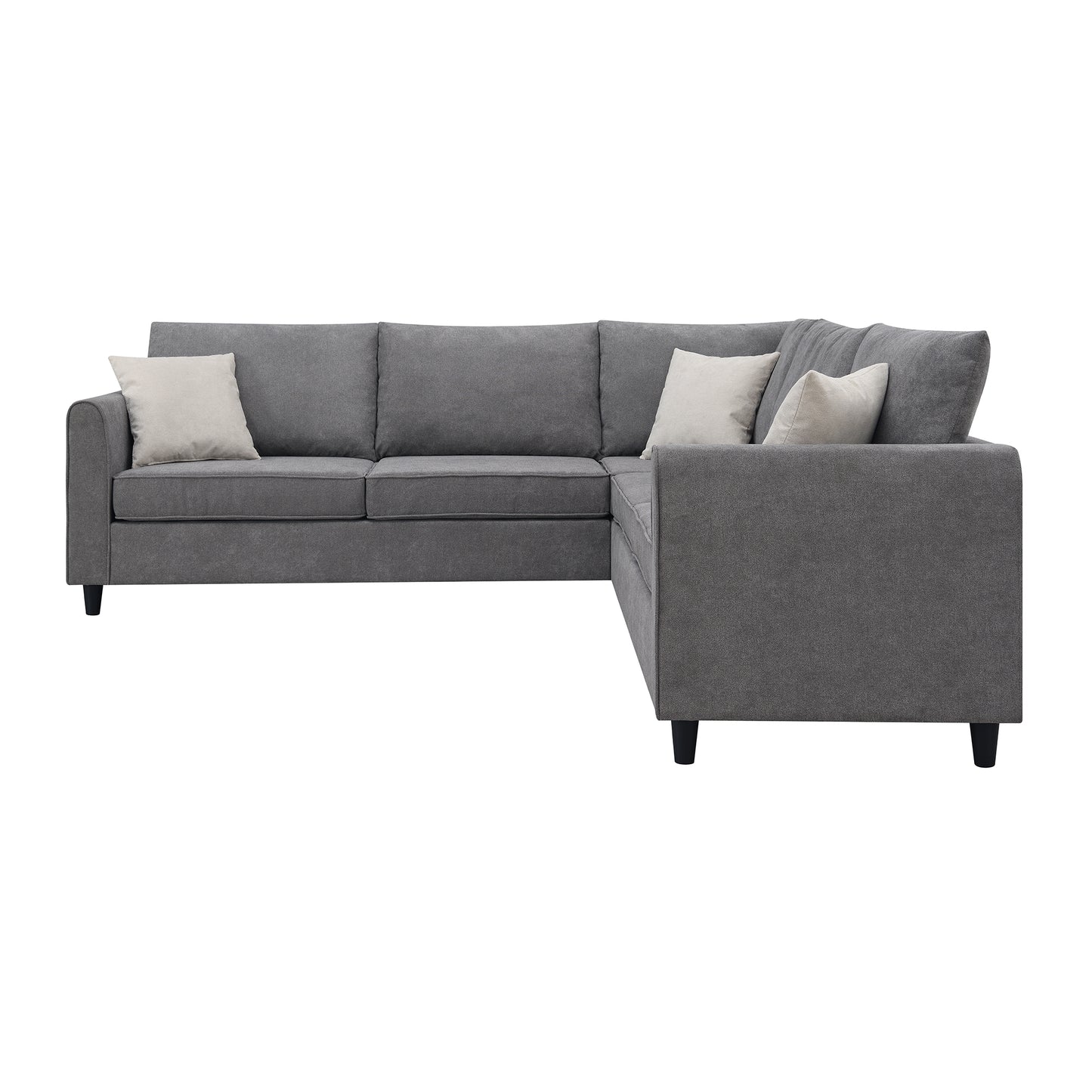 Elmcrest Modern Upholstered L-Shape Sofa