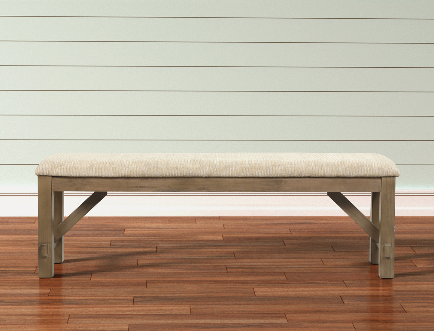 Ghivi Contemporary Wood Dining Bench