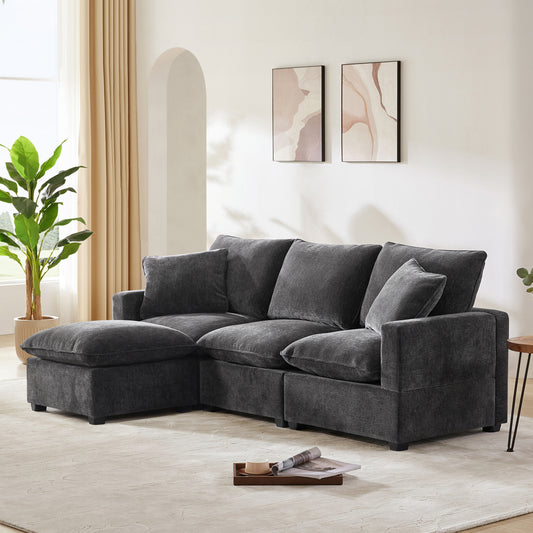 Centerville Modern Weston Chenille Modular Sofa