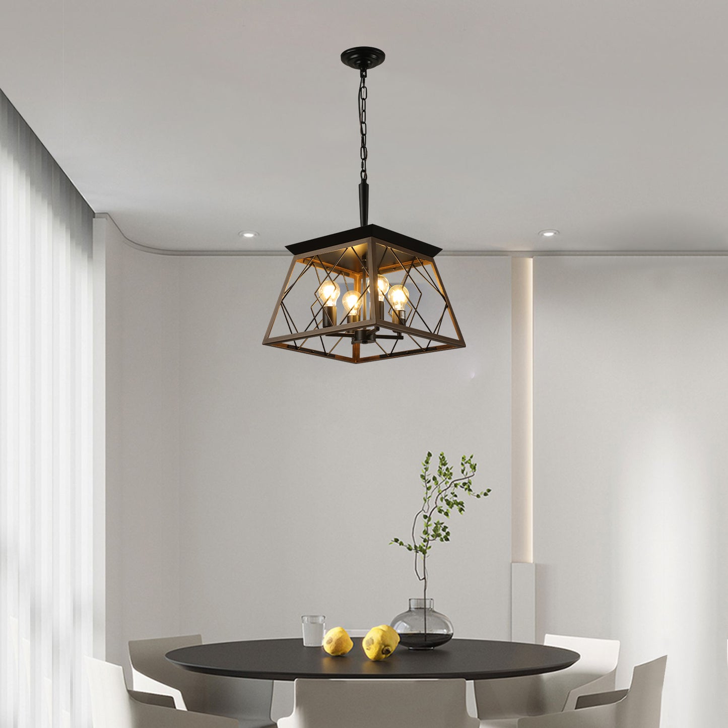 Silverleaf Industrial Farmhouse Chandelier