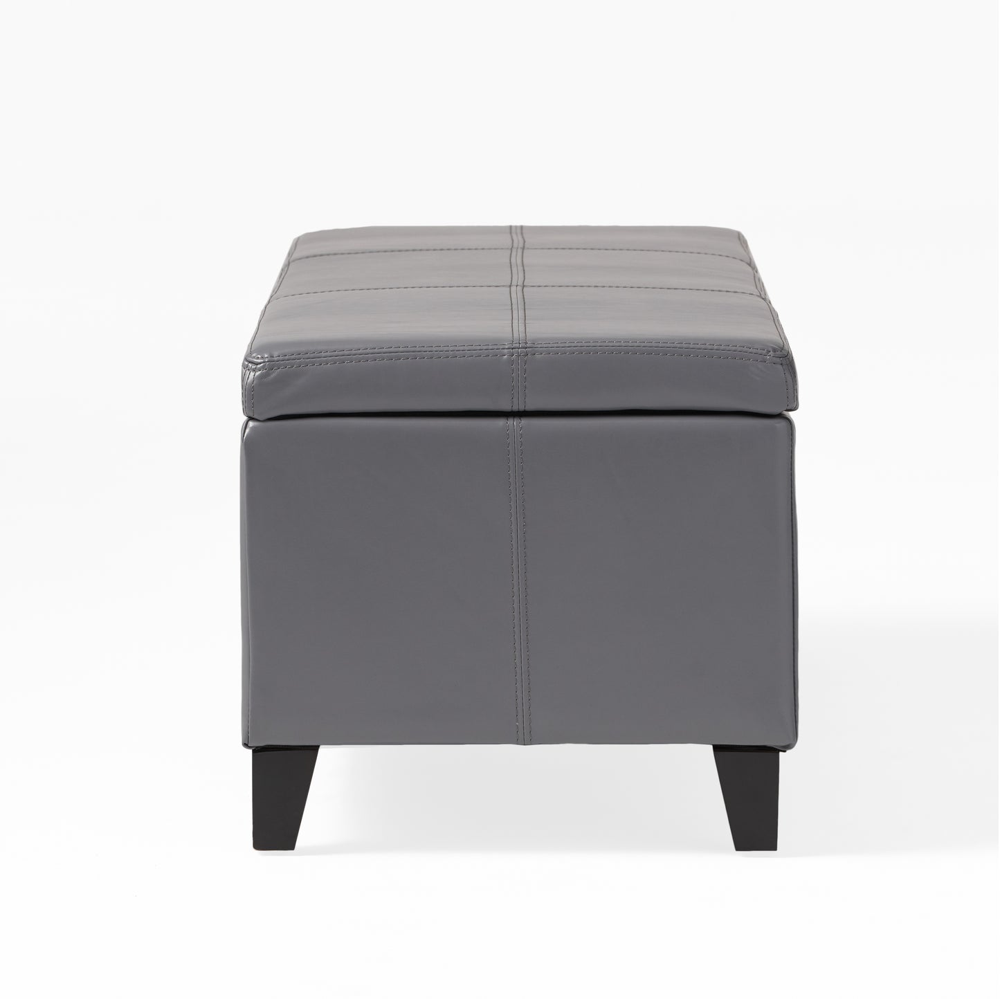 Calista Modern Velvet Storage Ottoman