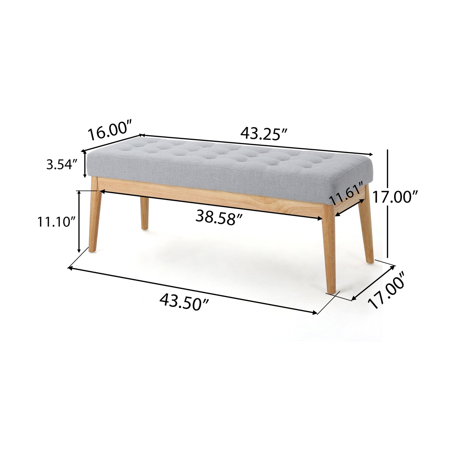 Centerville Contemporary Velvet Classic Ottoman