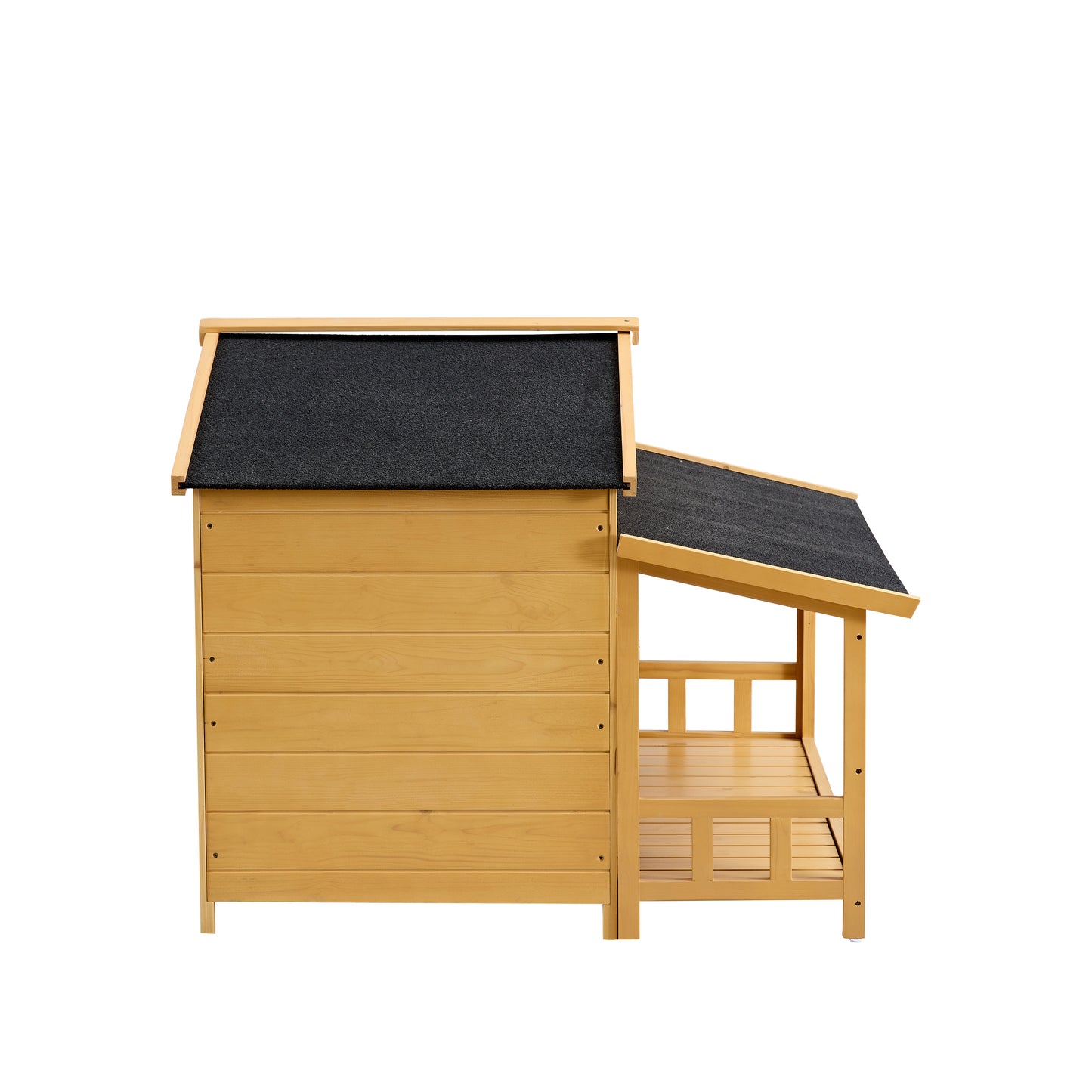 Irvington Craftsman Pinewood Elevated Dog Kennel