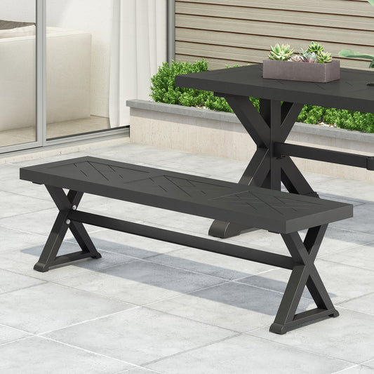 Lazzareschi Industrial Simple Dining Bench