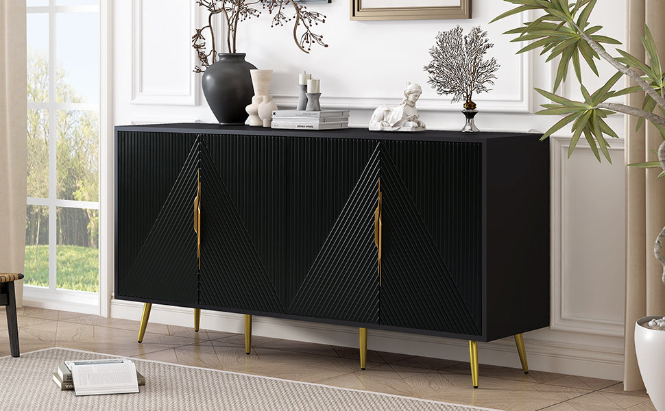 Centerville Contemporary Stylish Wave Sideboard