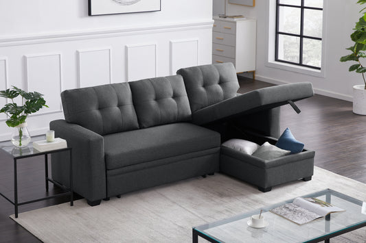 Irvington Contemporary Luxe Upholstered Sectional Sofa