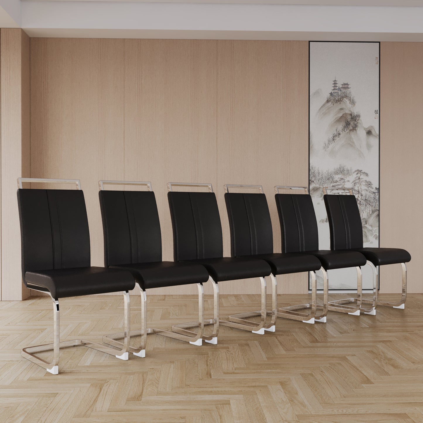 Cleo Modern PU Leather Chairs
