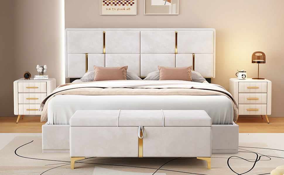 Westport Contemporary 2-Pieces Bedroom Sets Storage