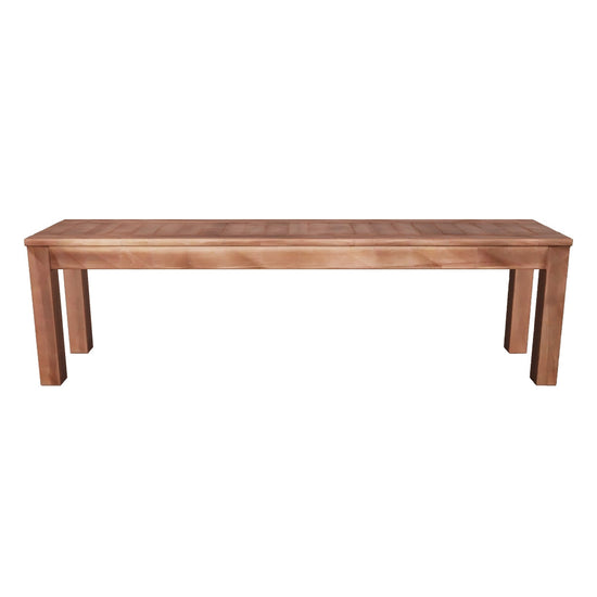 Somerset Modern Rustic Wood Benches 3D model