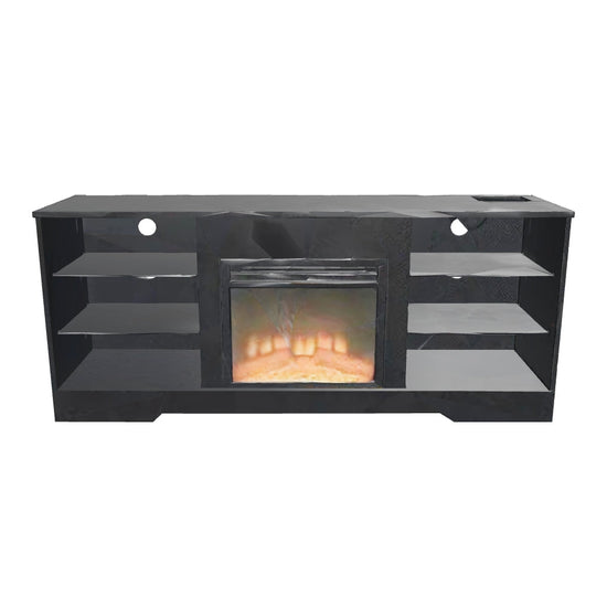 Lula Modern LED Fireplace TV Stand 3D model