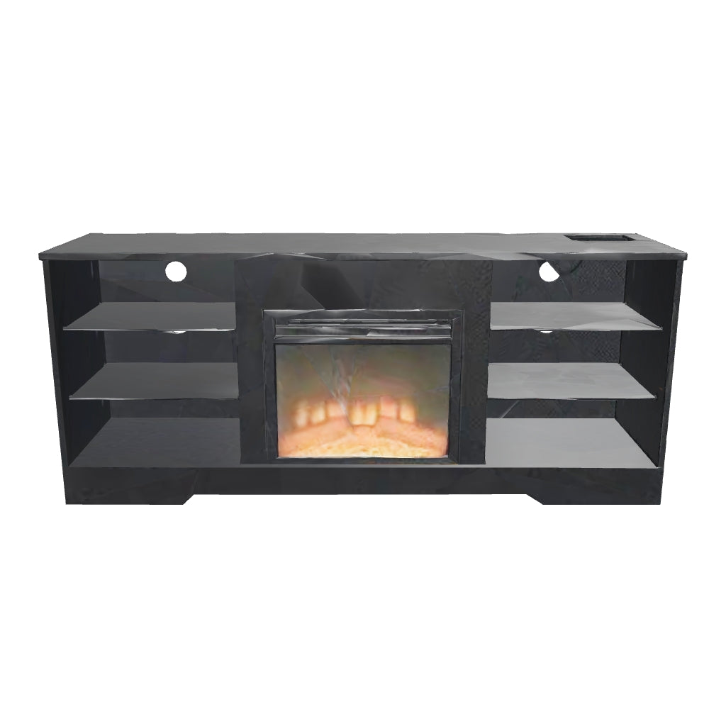 Lula Modern LED Fireplace TV Stand 3D model