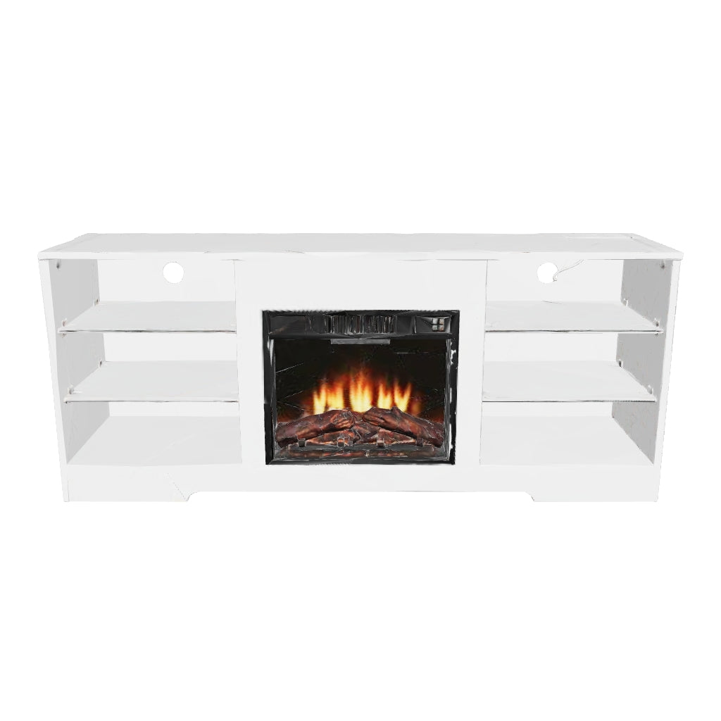 Marcel Modern LED Fireplace TV Stand 3D model