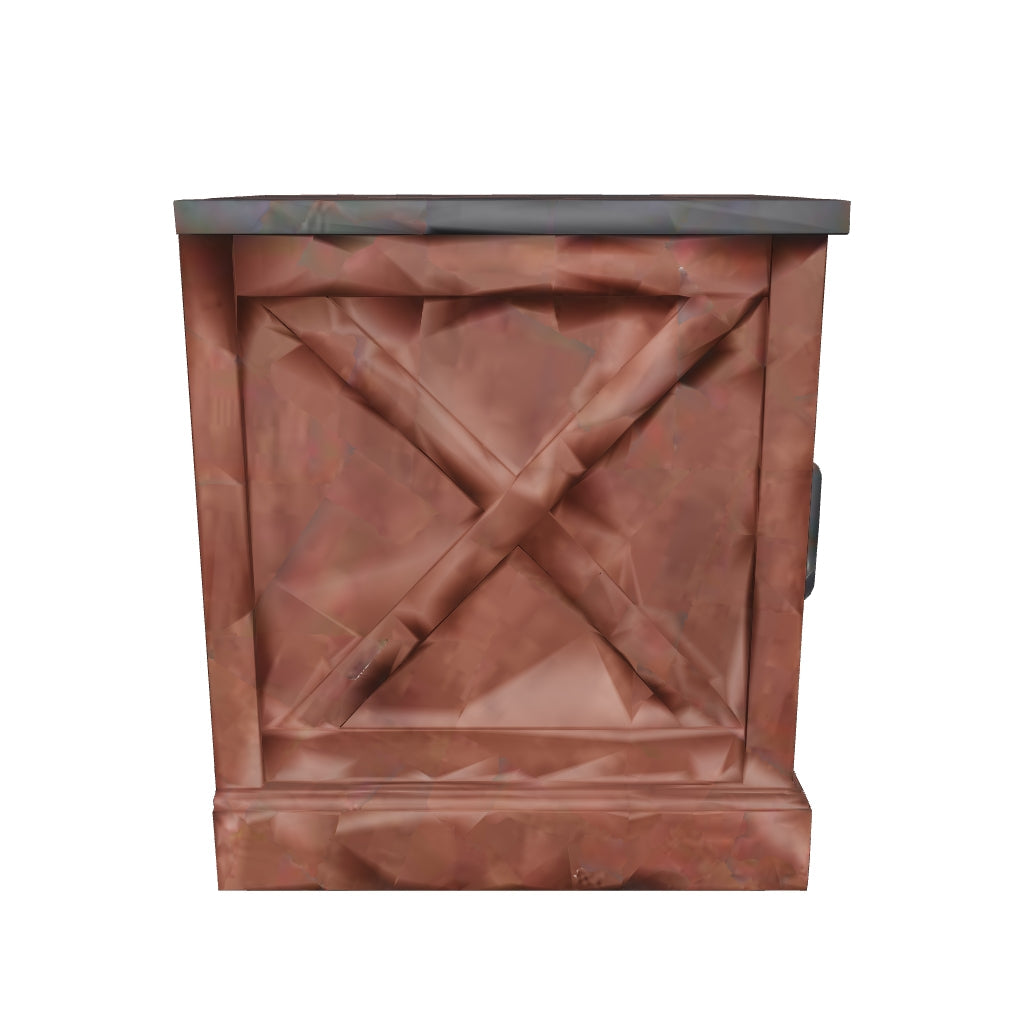 Marites Craftsman Oak Farmhouse End Table 3D model