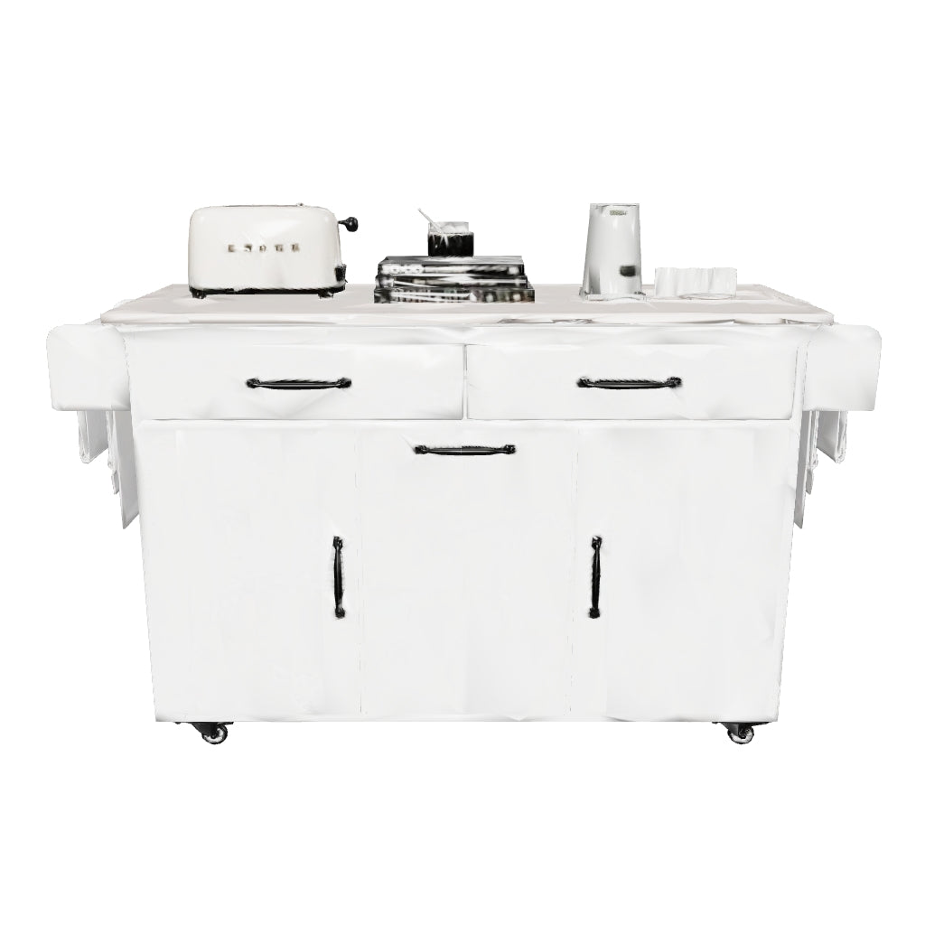 Calista Modern Kitchen Dining Storage Island 3D model