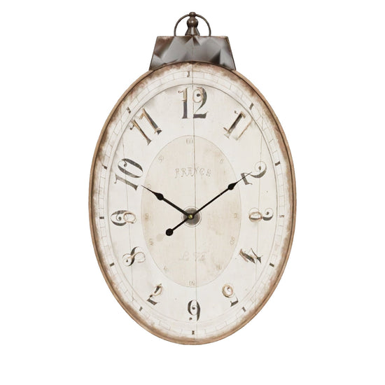 Amity Traditional Oval Wall Clock 3D model