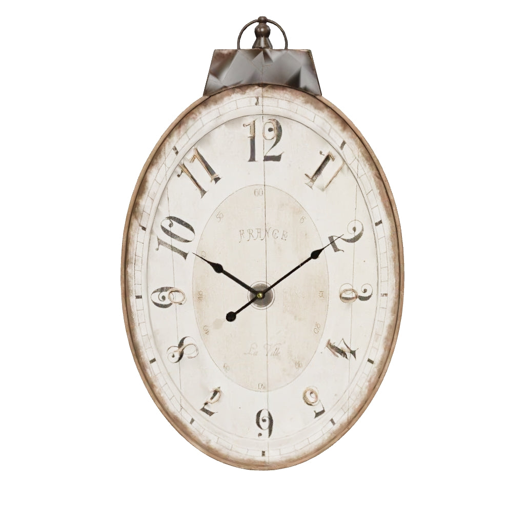 Amity Traditional Oval Wall Clock 3D model