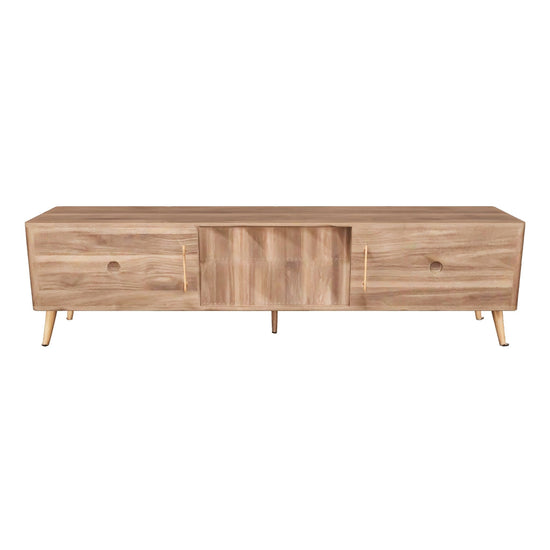 Bartholomew Mid-Century TV Stand with Drawers 3D model