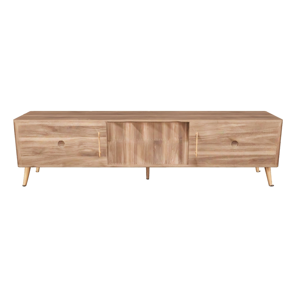 Bartholomew Mid-Century TV Stand with Drawers 3D model