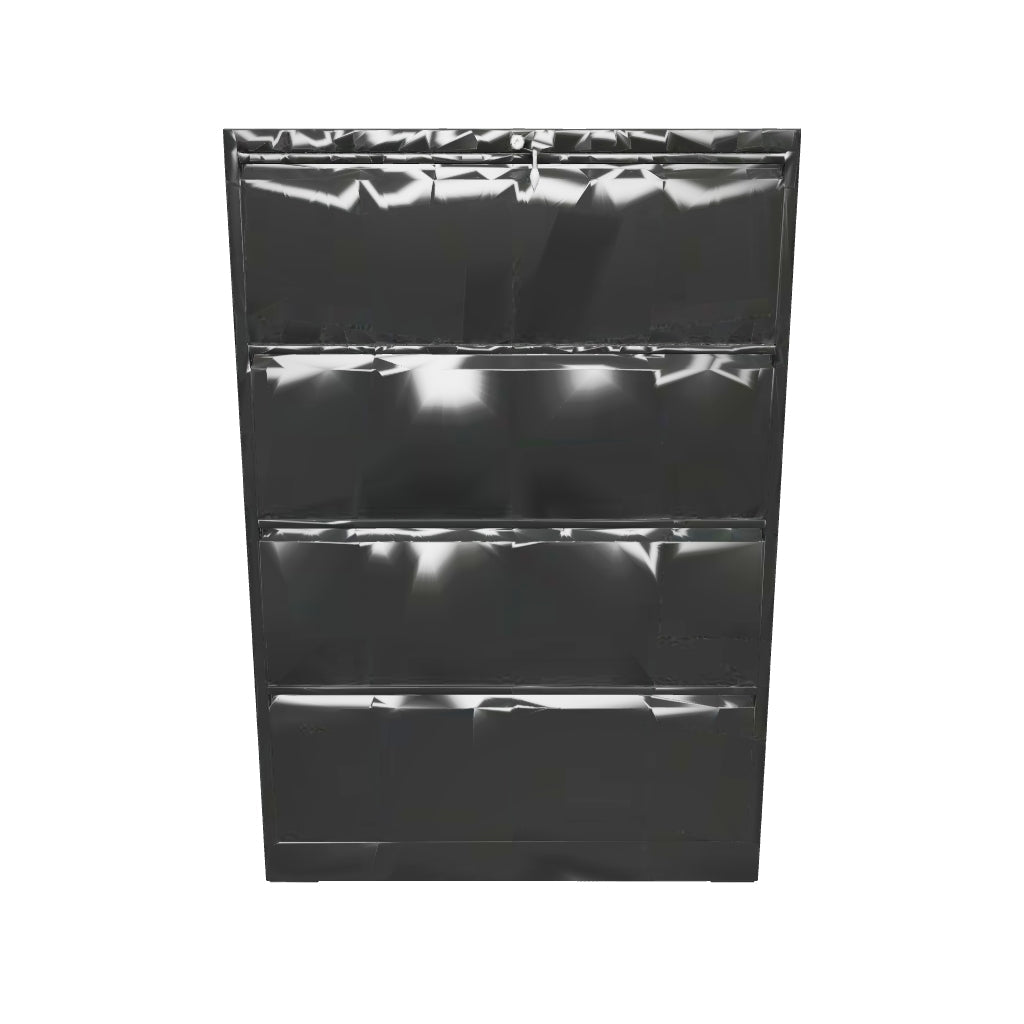 Centerville Modern 4 Drawer Lateral File Cabinet with Lock 3D model